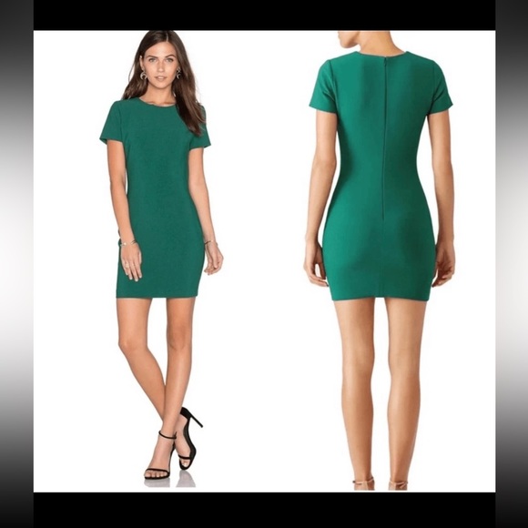 Likely Dresses & Skirts - Likely Green Ver Manhattan Smooth Slim Short Sleeve Mini Dress Bodycon Size 6